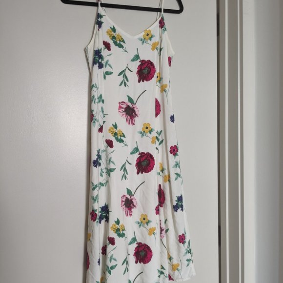 GAP Fit and Flare Cami Floral Midi Dress (Size: S) - Picture 4 of 5